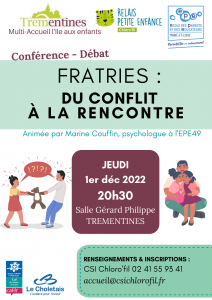 2022 12 affiche conférence Trémentines conflits fratrie